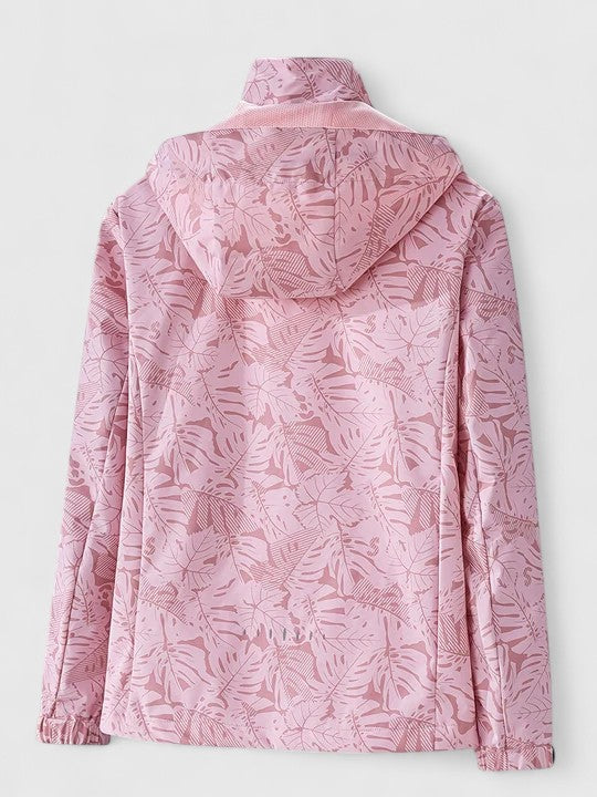 Tjaša – Cazadora cortavientos elegante con estampado botánico