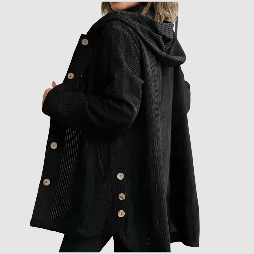 Stella - Chaqueta de terciopelo cómoda con capucha