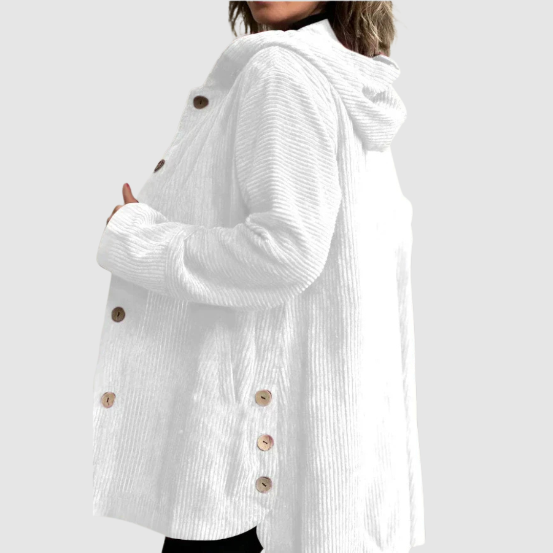 Stella - Chaqueta de terciopelo cómoda con capucha