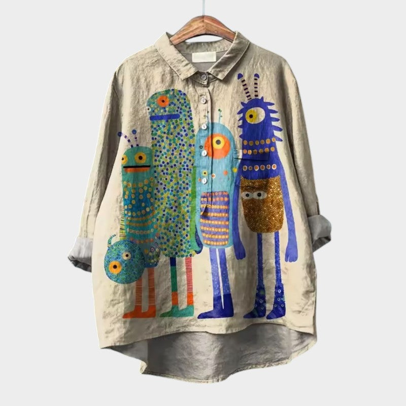 Kamilla | Blusa con ribete de encaje