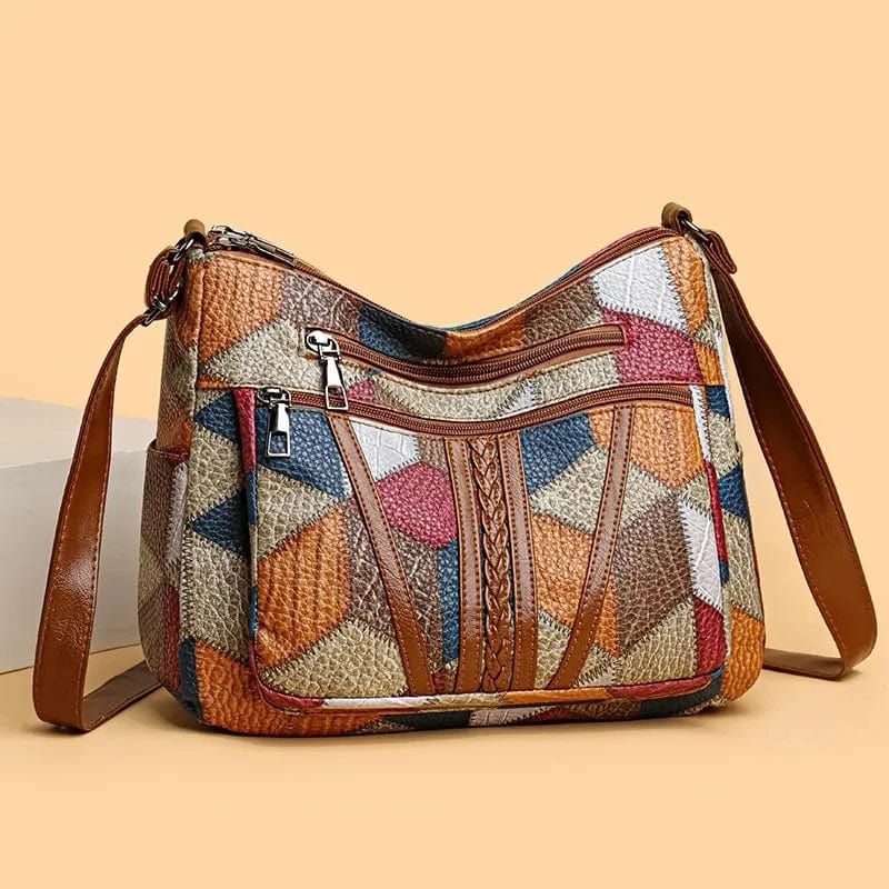 Solara™  | Bolso de mano de cuero con mosaico