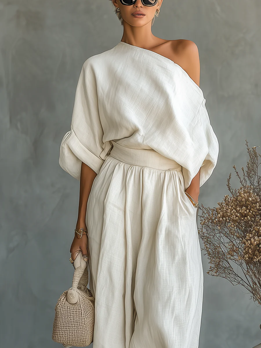 Mila™ | Conjunto de dos piezas con hombros al descubierto