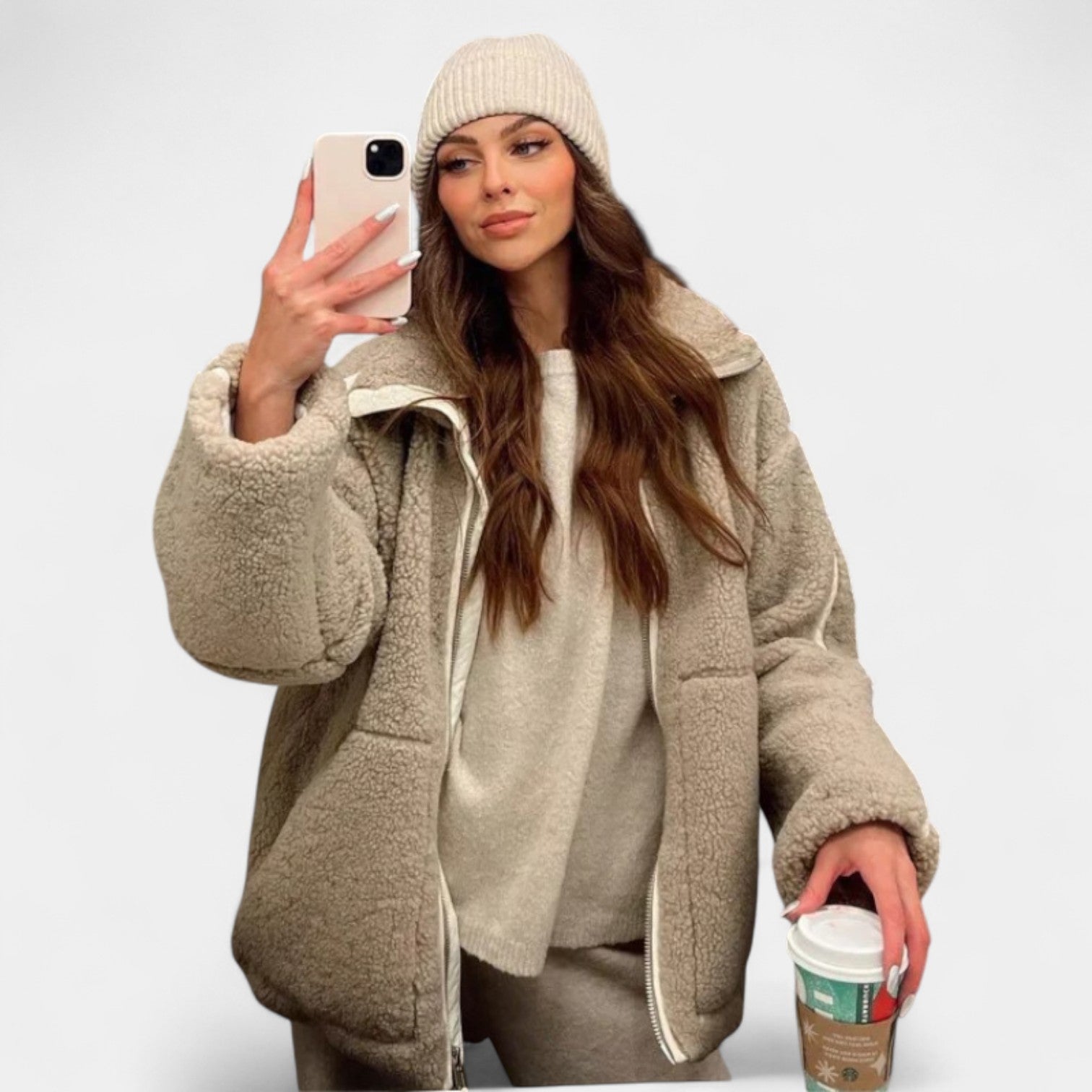 Karla – Chaqueta de peluche suave