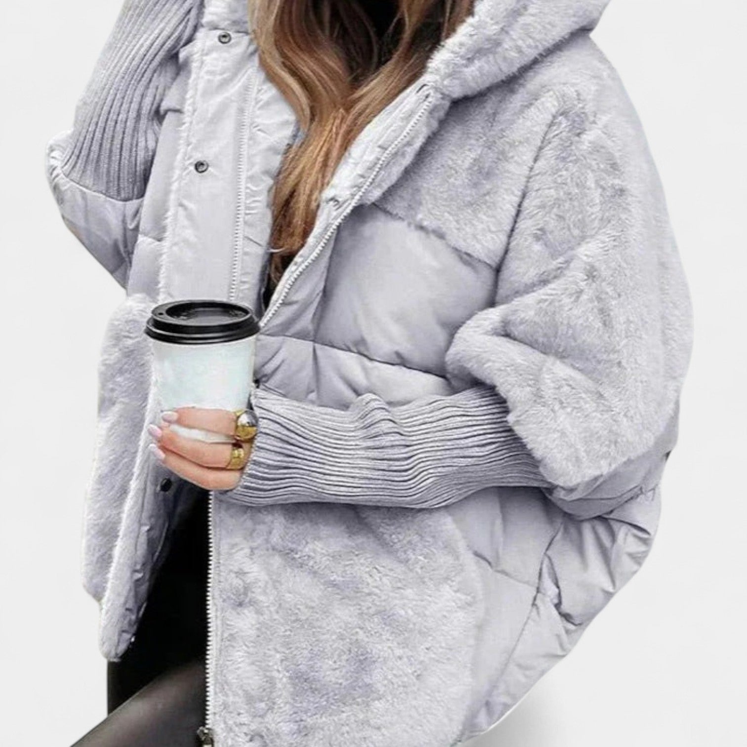 Sara – elegante chaqueta de plumón de invierno con capucha