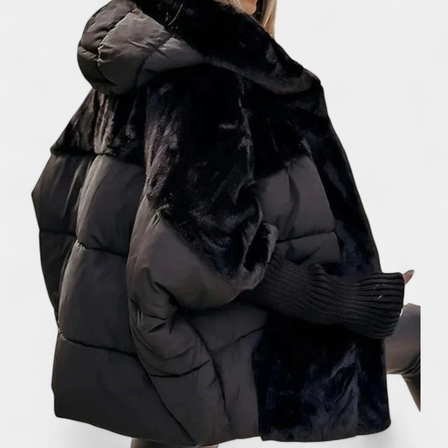 Sara – elegante chaqueta de plumón de invierno con capucha